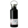 Edelstahl Thermoflasche schwarz 500ml m Stahldeckel Retro