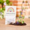 5 Blumenmurmeln im Tütchen zur Einschulung Endlich Schulkind