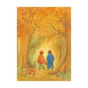Postkarten Marjan van Zeyl - Herbstwald