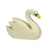 Holztiger Schwan, schwimmend